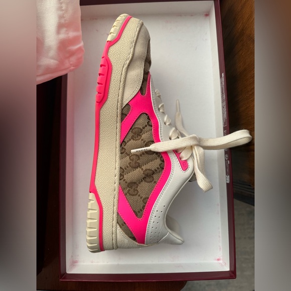 Gucci Re-Web Sneakers with hot pink size 38 - Picture 5 of 16